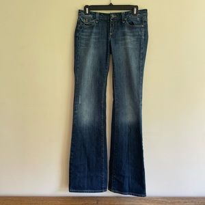 Paige Denim Jeans Low Rise Flare Size 28